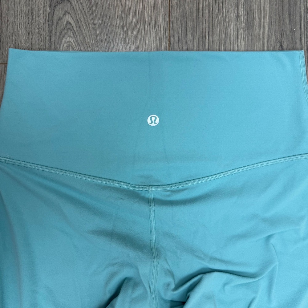 Lululemon Align High-Rise‎ Nulu Leggings Turquoise Blue Yoga Pants 28" Size 8 - Picture 10 of 13